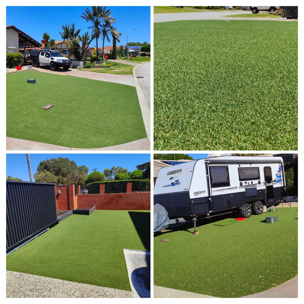 Artificial Lawn installed on front verge with stronger base